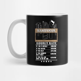 Handyman hourly rate Mug